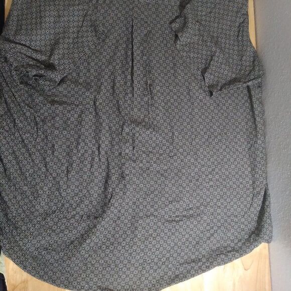 Vintage Cambridge Classics Circle Pattern Silk Button Down Shirt - Picture 6 of 7